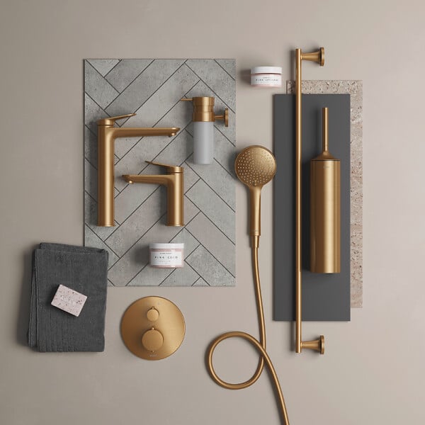 DURAVIT - Mitigeur lavabo Wave M avec vidage bronze brossé - large