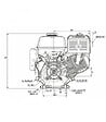 HONDA ENGINES - Moteur Honda GX390 13 CV avec sortie horizontale 389 cm3 QHB1 - vignette