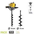 TEXAS - Tarière moteur thermique 52cc TEXAS EA5300 mèches 10 15 cm - vignette