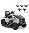 EGO POWER+ - PACK Tracteur électrique à batterie à éjection latérale et mulching, 5 batteries 10Ah et chargeur rapide - EGO TR4201E - vignette