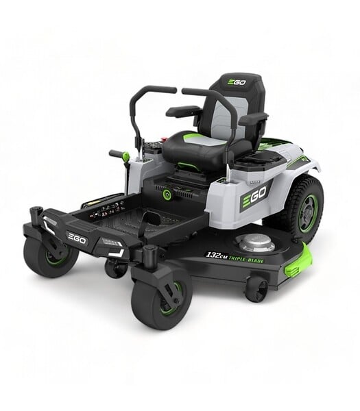 EGO POWER+ - Tondeuse Autoportée électrique Zturn, 132 cm de coupe - 6 batteries 10Ah et chargeur - EGO ZT5201E-L - large