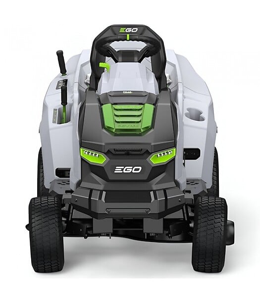 EGO POWER+ - PACK Tracteur électrique à batterie EGO, Coupe muching 98 cm, 6 batteries 10Ah et chargeur rapide - TR3801E-B - large