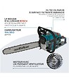 KONNER SOHNEN - Tronçonneuse thermique 50" moteur 54,5 cm³, guide et chaîne OREGON - Könner  Söhnen KS CS31G-20-1 - vignette