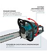 KONNER SOHNEN - Tronçonneuse à essence 50", moteur 54.5 cm3 - Könner  Söhnen KS CS31G-20 - vignette