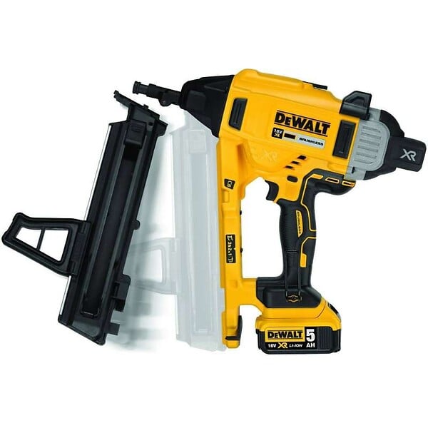 DEWALT - Cloueur béton et acier 18V DEWALT DCN890P2-QW Brushless avec un coffret et 2 batteries 18V - 5Ah Li-Ion - large