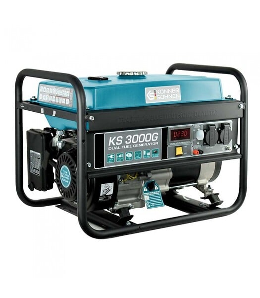 KONNER SOHNEN - Könner & Söhnen Groupe électrogène 3000W GAZ/Essence 230V KS3000G - large