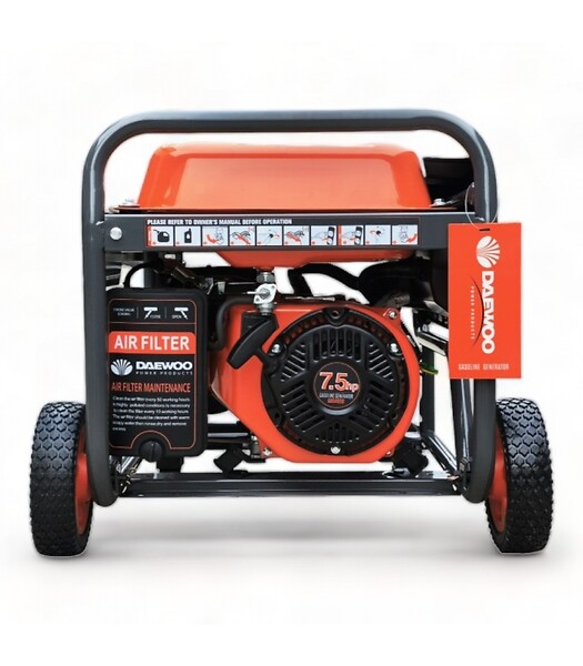 DAEWOO - Groupe électrogène à essence 3500W, 230V, régulateur AVR - DAEWOO GDS4950E - large