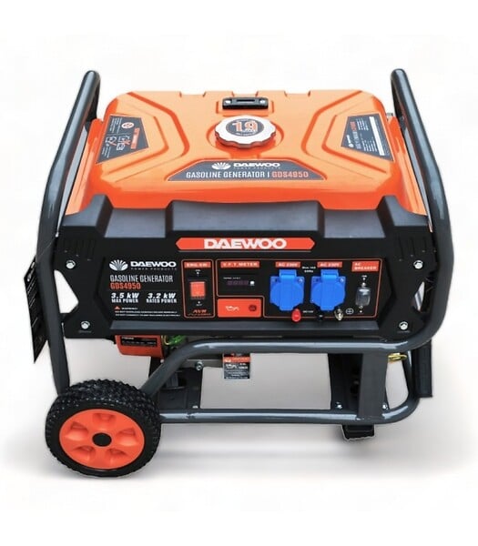 DAEWOO - Groupe électrogène à essence 3500W, 230V, régulateur AVR - DAEWOO GDS4950E - large