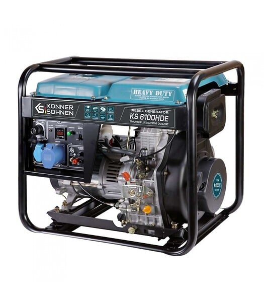 KONNER SOHNEN - Générateur diesel 5500W (EURO V) avec démarrage électrique - Könner & Söhnen KS 6100HDE - large