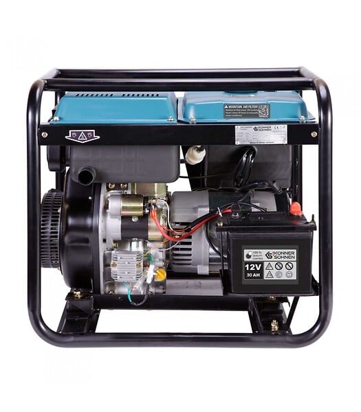 KONNER SOHNEN - Générateur diesel 5500W (EURO V) avec démarrage électrique - Könner & Söhnen KS 6100HDE - large