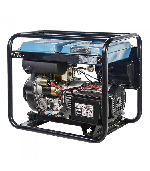 KONNER SOHNEN - Générateur diesel 5500W (EURO V) avec démarrage électrique - Könner & Söhnen KS 6100HDE - large