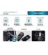 KONNER SOHNEN - Mini compresseur à batterie 120W, 10 bars, Manomètre digital - Könner  Söhnen KS P20 - vignette