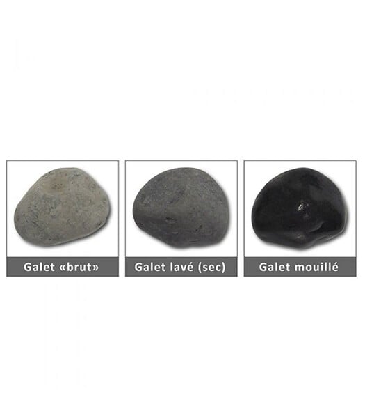 RACINE - Paillage minéral Galet marbre noir 40-60mm, Filet de 20kg - F-PAI069 - large