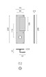 HERACLES - Poignée palière aluminium type Bastille 70x250mm argent trou de 24 - HERACLES - I-231103TR24 - vignette