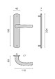 HERACLES - Ensemble sur plaque SALOME HOME entraxe 195mm bec de cane inox - HERACLES - B-SALOME-02 - vignette