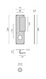 HERACLES - Poignée palière aluminium type Bastille 70x250mm champagne trou de 34 - HERACLES - I-231102TR34 - vignette