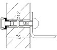 HERACLES - Kit de fixation simple inox NT 12 à  38 48 - HERACLES - KITMB1.2A.38-48 - vignette