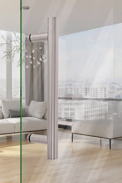 HERACLES - Poignée tirage 5010 32X600mm inox brossé - HERACLES - B-INOX-PT109 - large