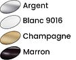 HERACLES - Kit béquille aluminium SALOME pour serrure en applique argent - HERACLES - B-SALOME-92 - vignette