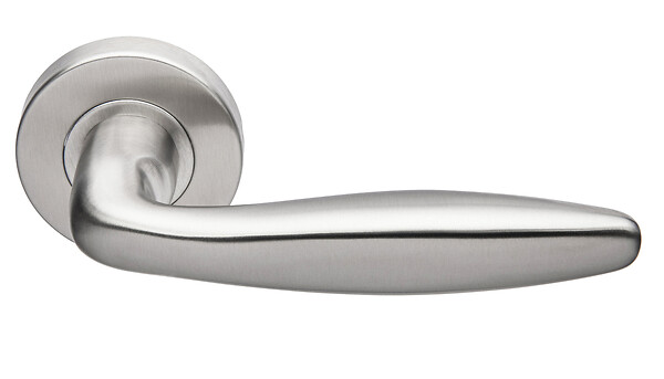 HERACLES - Béquille double JADE semi massive sur rosace bec de cane inox 1594 - HERACLES - B-INOX-12 - large
