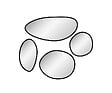 MP GLASS - Coffret 4 miroirs décoratifs Echo Black - Noir - vignette