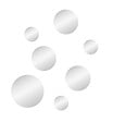 MP GLASS - Coffret 7 miroirs ronds Shine - Argent - vignette