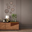 MP GLASS - Coffret de 7 miroirs ronds - Noir - Shine Black - vignette