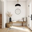 MP GLASS - Miroir mural rond Halo - Noir - Diam.45cm - vignette