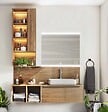 MP GLASS - Miroir LED connecté Broadway - Argent - 70x80cm - vignette