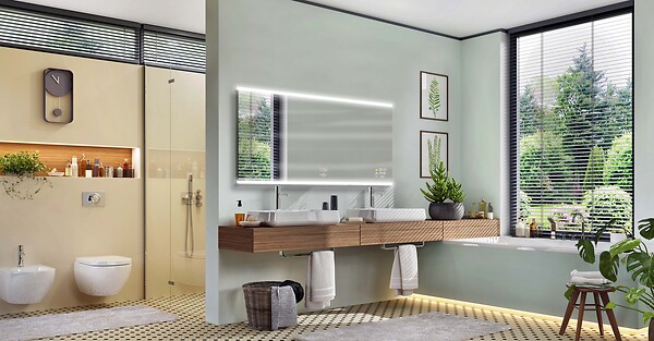 MP GLASS - Miroir led broadway 70x120 cm - large