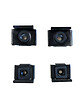 MP GLASS - Fixations miroirs u larges noires - vignette
