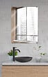 MP GLASS - Fixations miroirs u larges noires - vignette