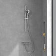 VILLEROY ET BOCH - Mitigeur mécanique douche  Architectura Square Chrome + Ensemble de douche Verve Showers 3 jets Chrome - vignette