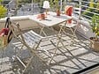 HESPERIDE - Table de jardin carrée Greensboro Argile - 2 places - Hespéride - vignette