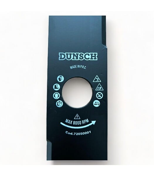 DUNSCH - Couteau à herbe deux dents plat rectangulaire diamètre 25,4mm épaisseur 3mm 72050001 - large