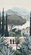AS CREATION - Papier peint panoramique Jardin Toscane Pastel - H.280xL.159 - vignette