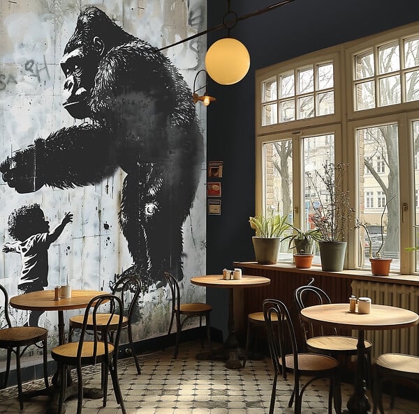 AS CREATION - Pv/int pano 3 les king kong and the boy - large