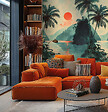 AS CREATION - Papier peint panoramique Sunset Beach - H.2.8xL.1.59m - vignette
