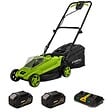 VITO - Tondeuse à gazon 20V + 2 Batteries lithium 4.0Ah Chargeur double Bac 30L Gazon 500m2 VITO - vignette