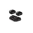 VITO - Tondeuse à gazon 40V -2 Batteries lithium 2.0Ah Chargeur Double Moteur Brushless Gazon 500m2 VITO - vignette