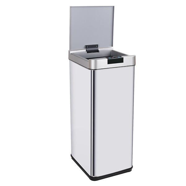 KITCHEN MOVE - Poubelle automatique inox PARKSIDE argent 50L - large