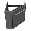 AICA SANITAIRE - AICA Meuble de salle de bain 40cm avec tiroir, meuble d'angle suspendu Anthracite - vignette