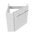 AICA SANITAIRE - AICA Meuble de salle de bain 40cm avec tiroir, meuble d'angle suspendu Blanc - vignette