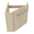 AICA SANITAIRE - AICA Meuble de salle de bain 40cm avec tiroir, meuble d'angle suspendu Chêne - vignette