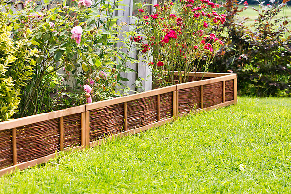 WINDHAGER - Bordure décorative osier lignes géométriques 100x35cm - large