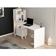 CONCEPT USINE - Bureau contemporain 9 rangements - blanc KUHMO $ - vignette