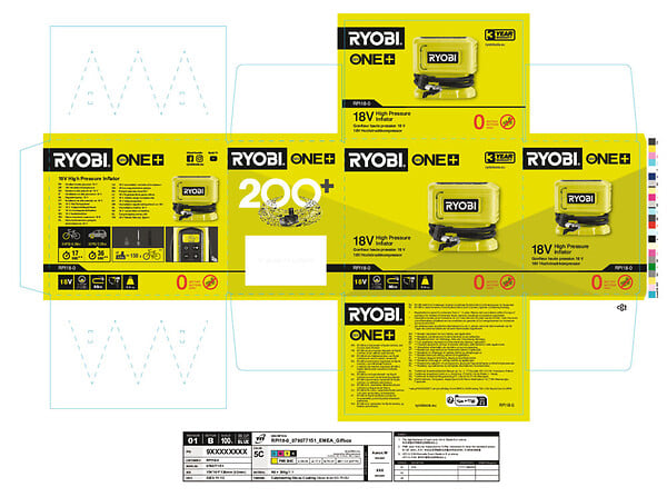 RYOBI - Rpi18-0 compresseur 18V ONE+ - large