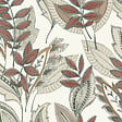 LUTECE - Feuillage Tribal rouge - vignette