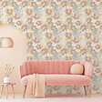 LUTECE - Papier peint Tropimass fleuri terracotta - L.10,05xl.53cm - vignette