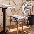 OVIALA - Chaise de terrasse en aluminium et rotin synthétique - Auteuil - vignette